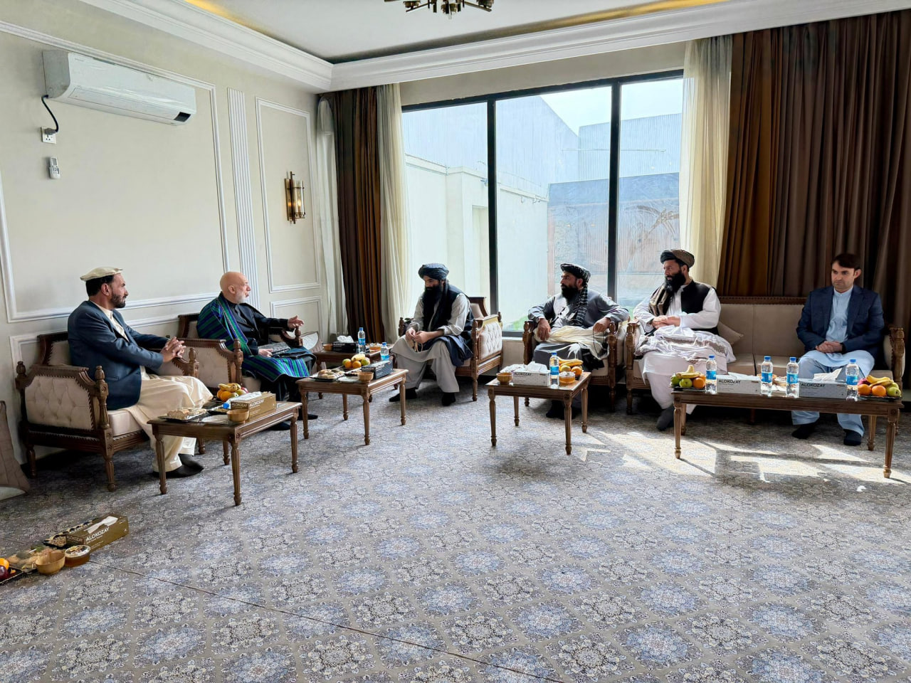 دیدار کرزی و حقانی در سایه تقابل با پاکستان